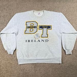 Vintage 90s Blarney Tech Ireland Essential Pullover Crewneck Mens Size Large